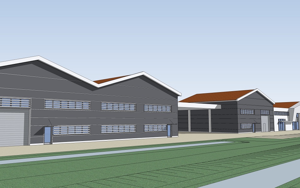 ampliamento di un fabbricato ad uso produttivo e direzionale | superficie 1400 mq, volume 12000 mc | Villanova di Camposampiero, Padova | progettazione architettonica | 2016